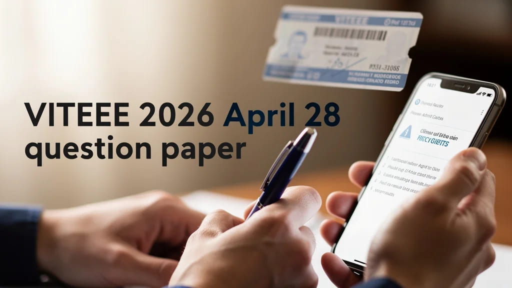 Viteee 2026 April 28 Question Paper Analysis Section Wise R 551996