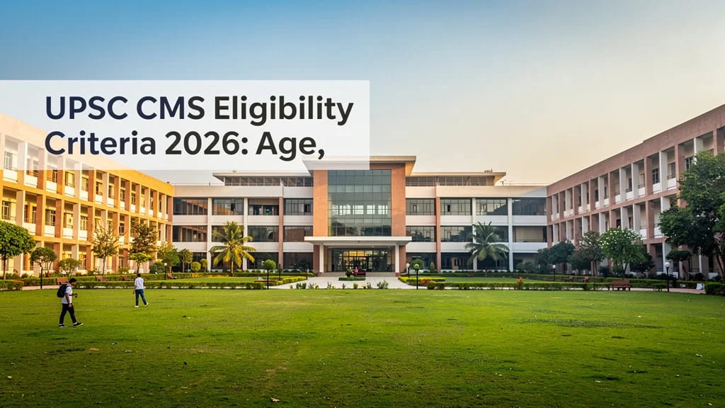Upsc CMS Eligibility Criteria 2026 Age Mbbs Qualification 673730