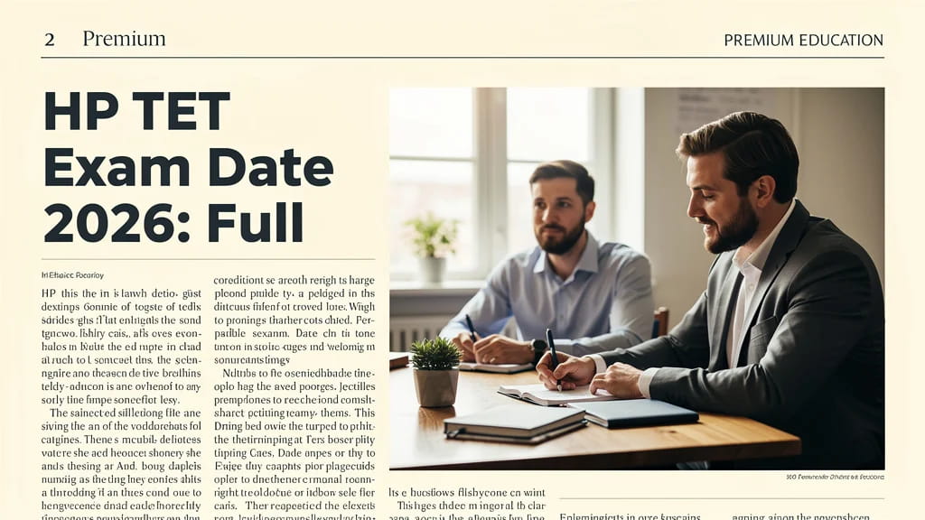 Hp Tet Exam Date 2026 Full Schedule Deadlines Application 673253