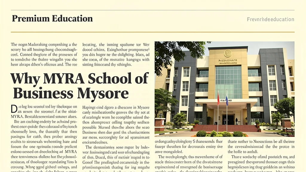 Why Myra School of Business Mysore Pgdm Is a Smart Choice C 683506