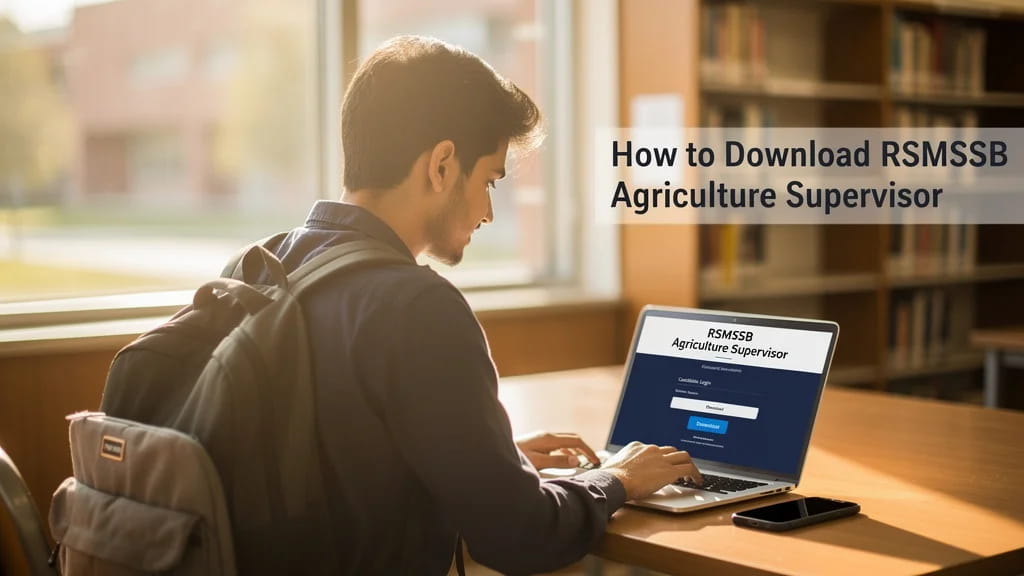 How to Download Rsmssb Agriculture Supervisor Answer Key PDF 254250