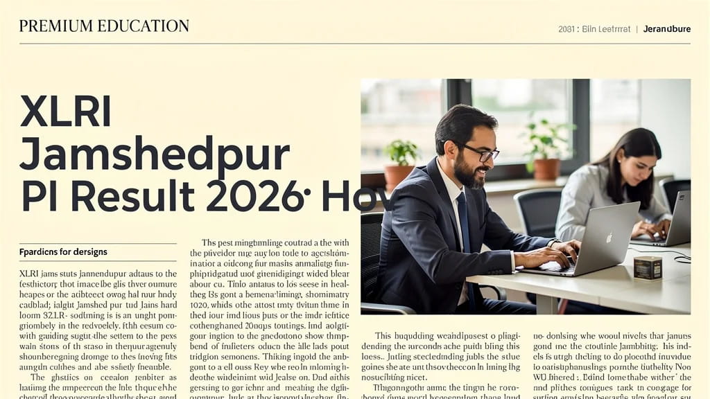 Xlri Jamshedpur Pi Result 2026 How to Check Next Steps Wa 809582