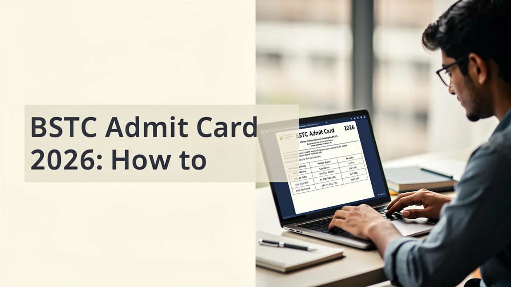 Bstc Admit Card 2026 How to Download Print and Prepare for 445462