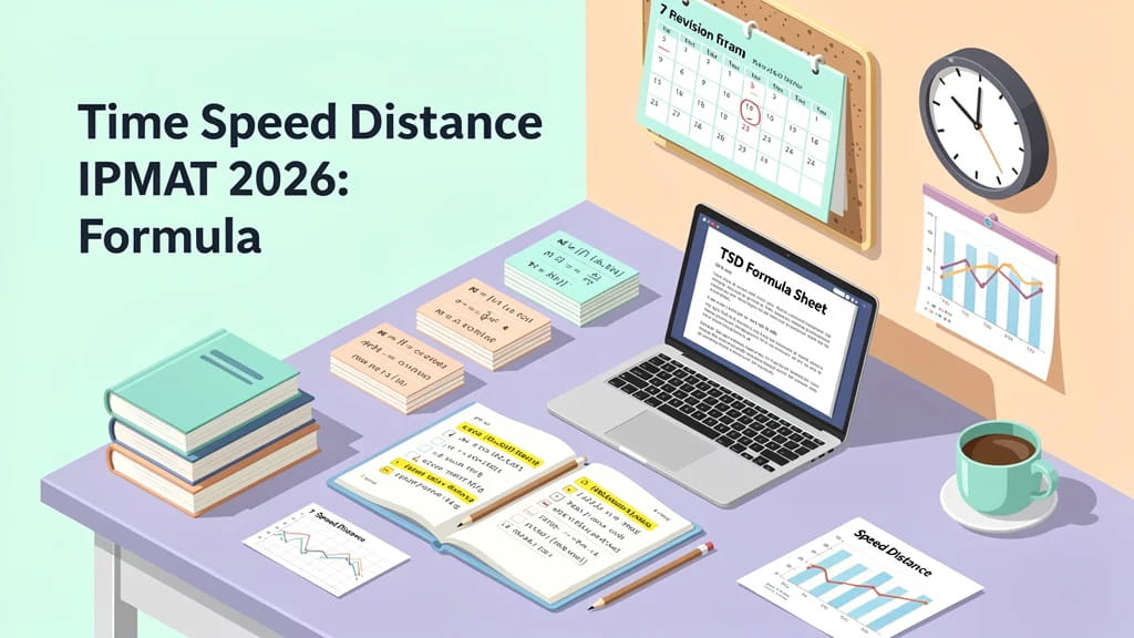 Time Speed Distance Ipmat 2026 Formula Sheet Shortcuts L 322914