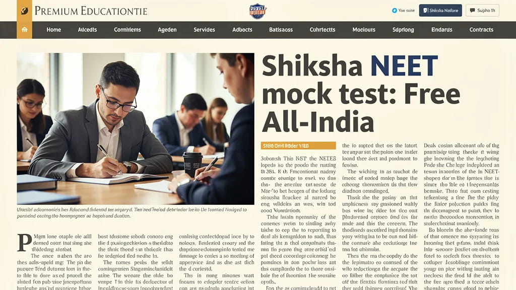 Shiksha Neet Mock Test Free All India Neet Ug Mock on 27 Ap 189285