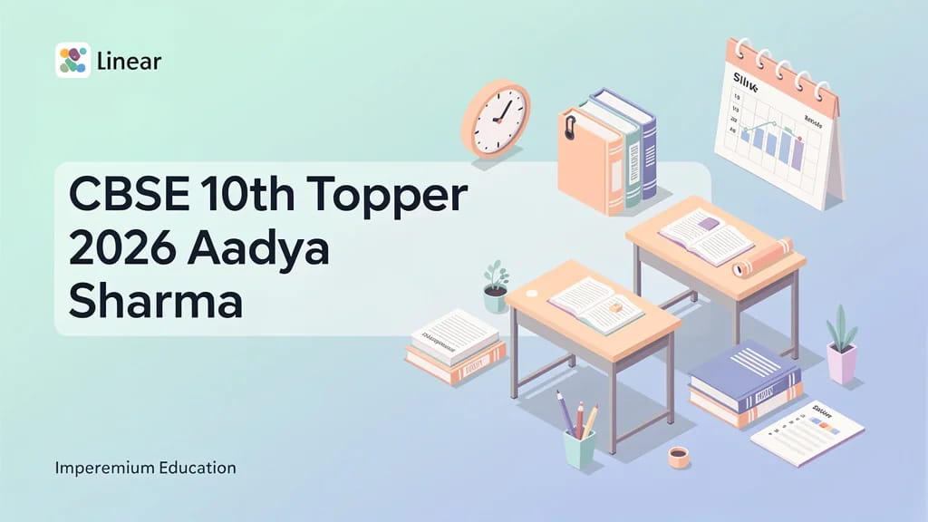 Cbse 10th Topper 2026 Aadya Sharma Ncert First Strategy Cf 814600