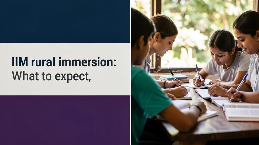 Iim Rural Immersion What to Expect Credit Rules Campus St 852815