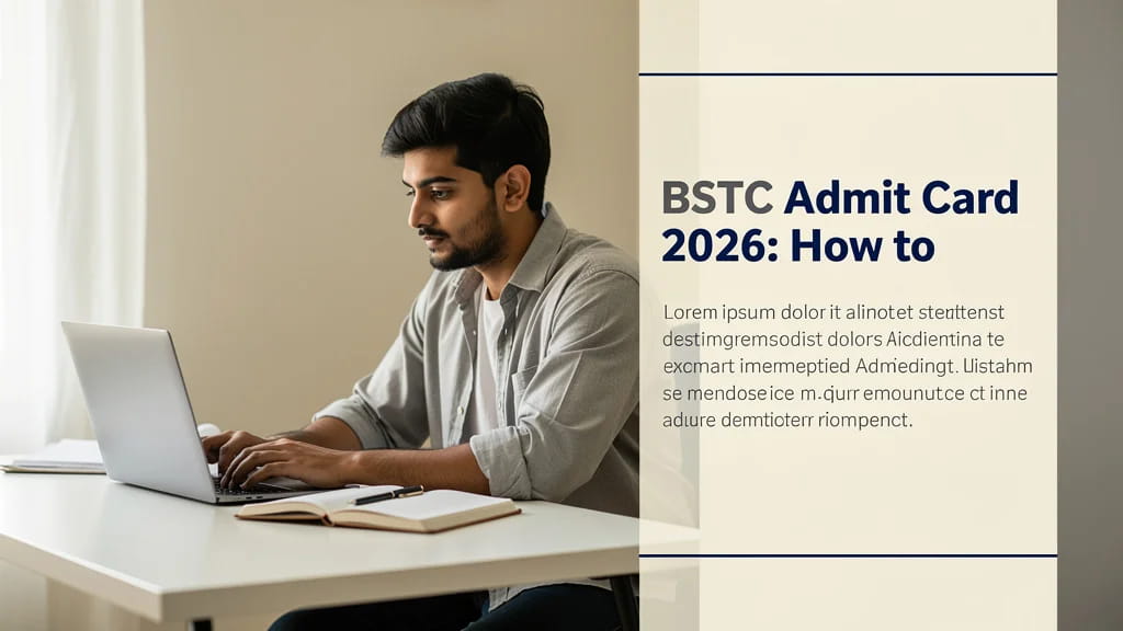 Bstc Admit Card 2026 How to Download Hall Ticket Exam Date 914574