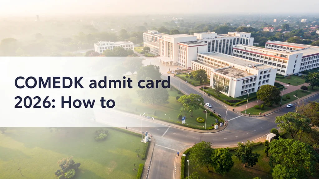Comedk Admit Card 2026 How to Download Verify Details Cen 976126