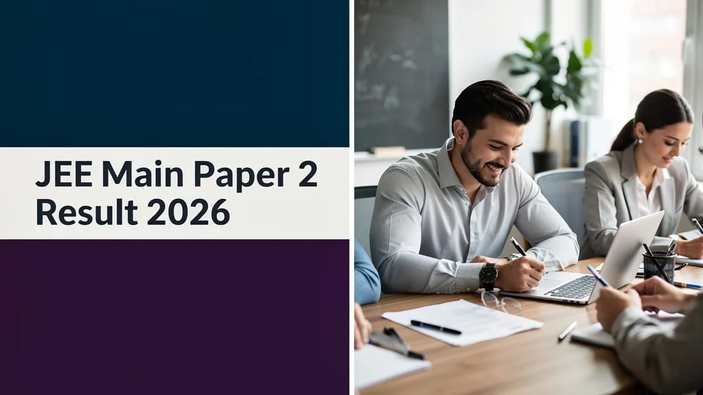 Jee Main Paper 2 Result 2026 Session 2 Date How to Check 884436