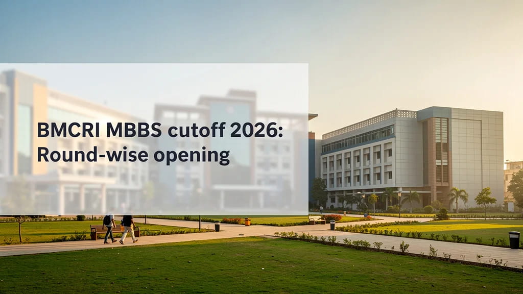 Bmcri Mbbs Cutoff 2026 Round Wise Opening and Closing Ranks 849723