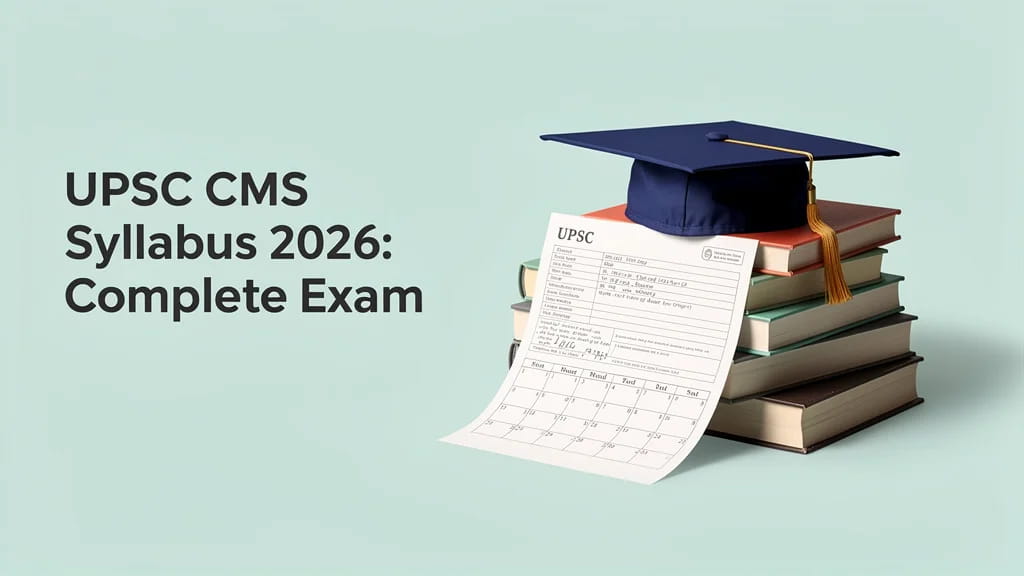 Upsc CMS Syllabus 2026 Complete Exam Pattern Paper Wise to 356401