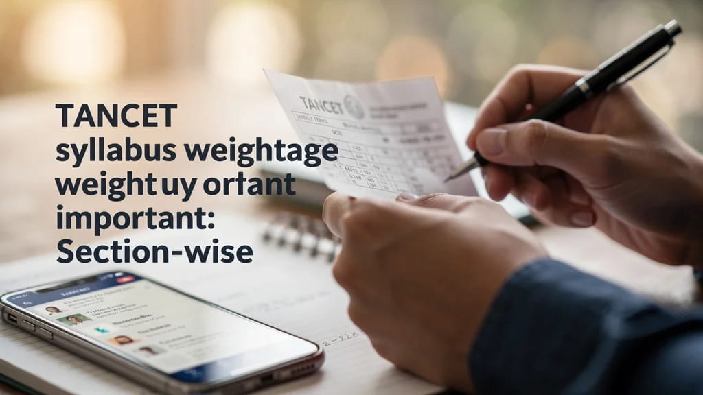 Tancet Syllabus Weightage Important Topics Section Wise Gui 834376