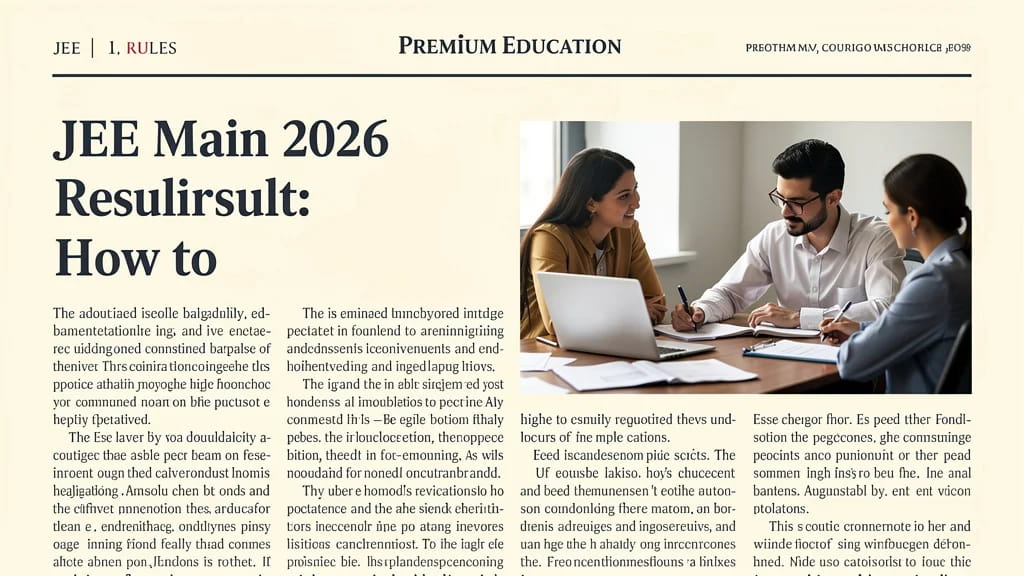 Jee Main 2026 Result How to Check Session 2 Scorecard Air 395629