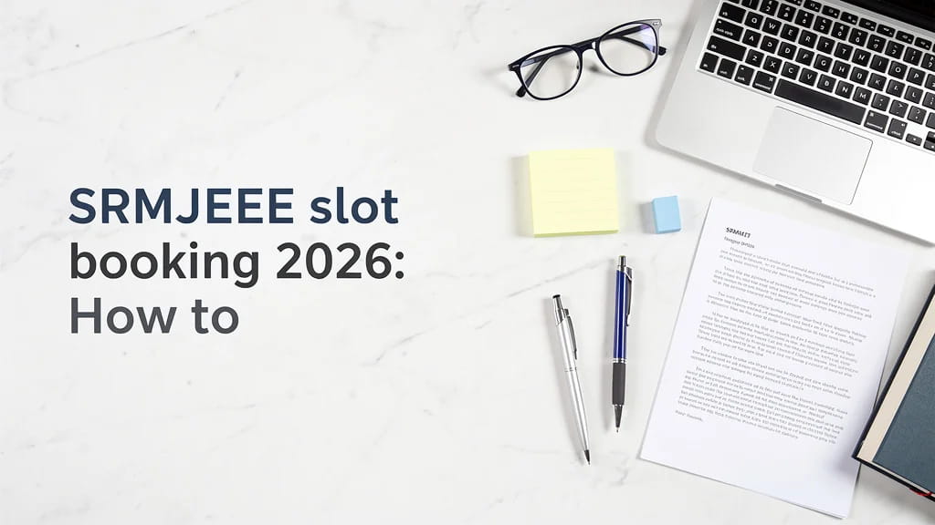Srmjeee Slot Booking 2026 How to Book Phase 1 Exam Slot Da 929955