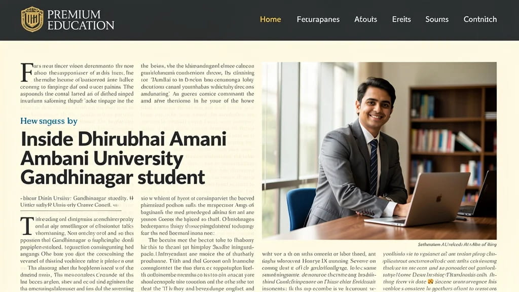 Inside Dhirubhai Ambani University Gandhinagar Student Inter 157898