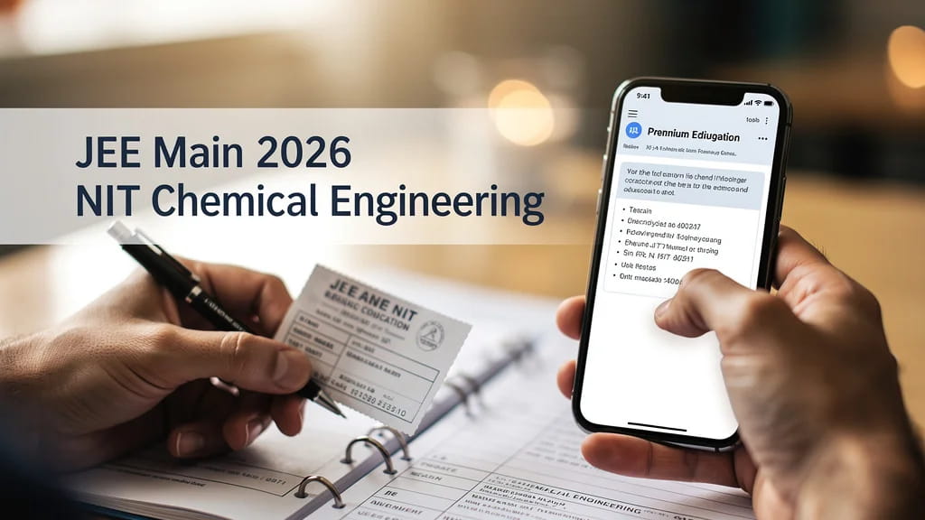 Jee Main 2026 Nit Chemical Engineering Cutoff Ranks Expecte 846718