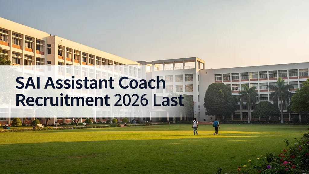 Sai Assistant Coach Recruitment 2026 Last Date to Apply Onli 448733