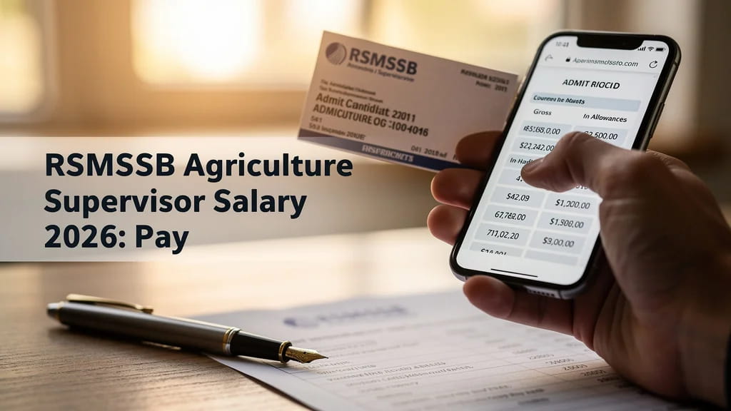 Rsmssb Agriculture Supervisor Salary 2026 Pay Scale in Han 730463