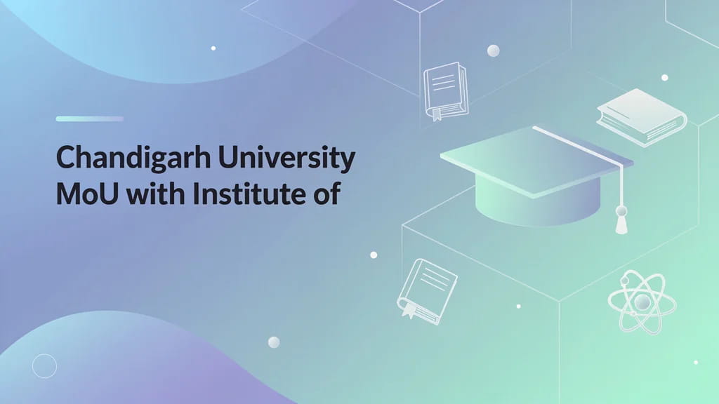 Chandigarh University Mou With Institute of Civilizational S 694853