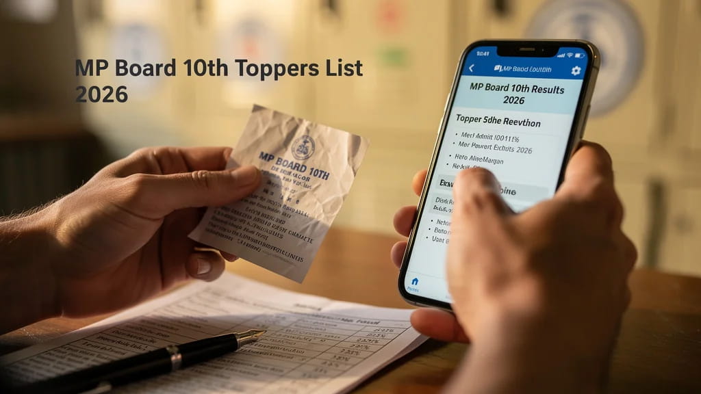 Mp Board 10th Toppers List 2026 Complete Names Marks Dist 975549